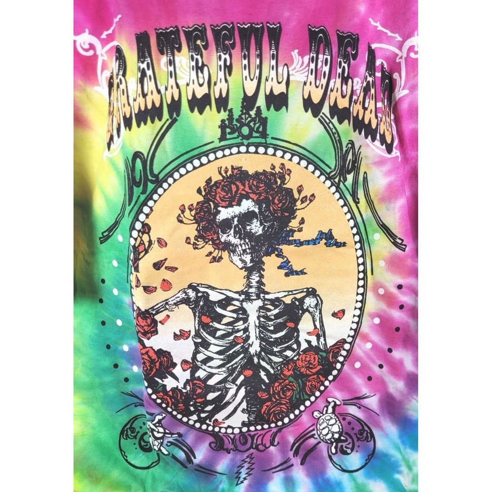 Ripple Junction Grateful Dead Skeleton Tie Dye Short Sleeve T-Shirt - Size 3X - Picture 2 of 4